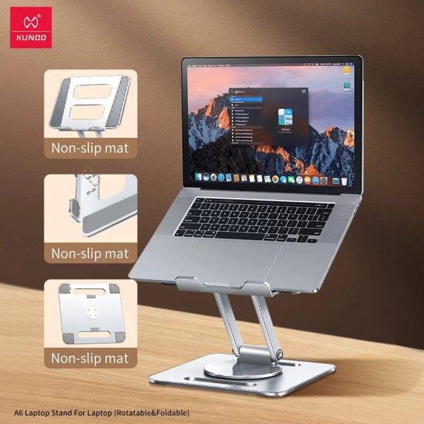 XUNDD A6 Rotatable and Foldable Adjustable Laptop Stand