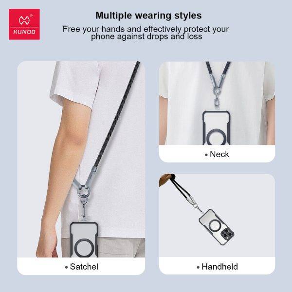 XUNDD XDDC-029 240W Type-C to Type-C Cable with Built-in Crossbody Lanyard