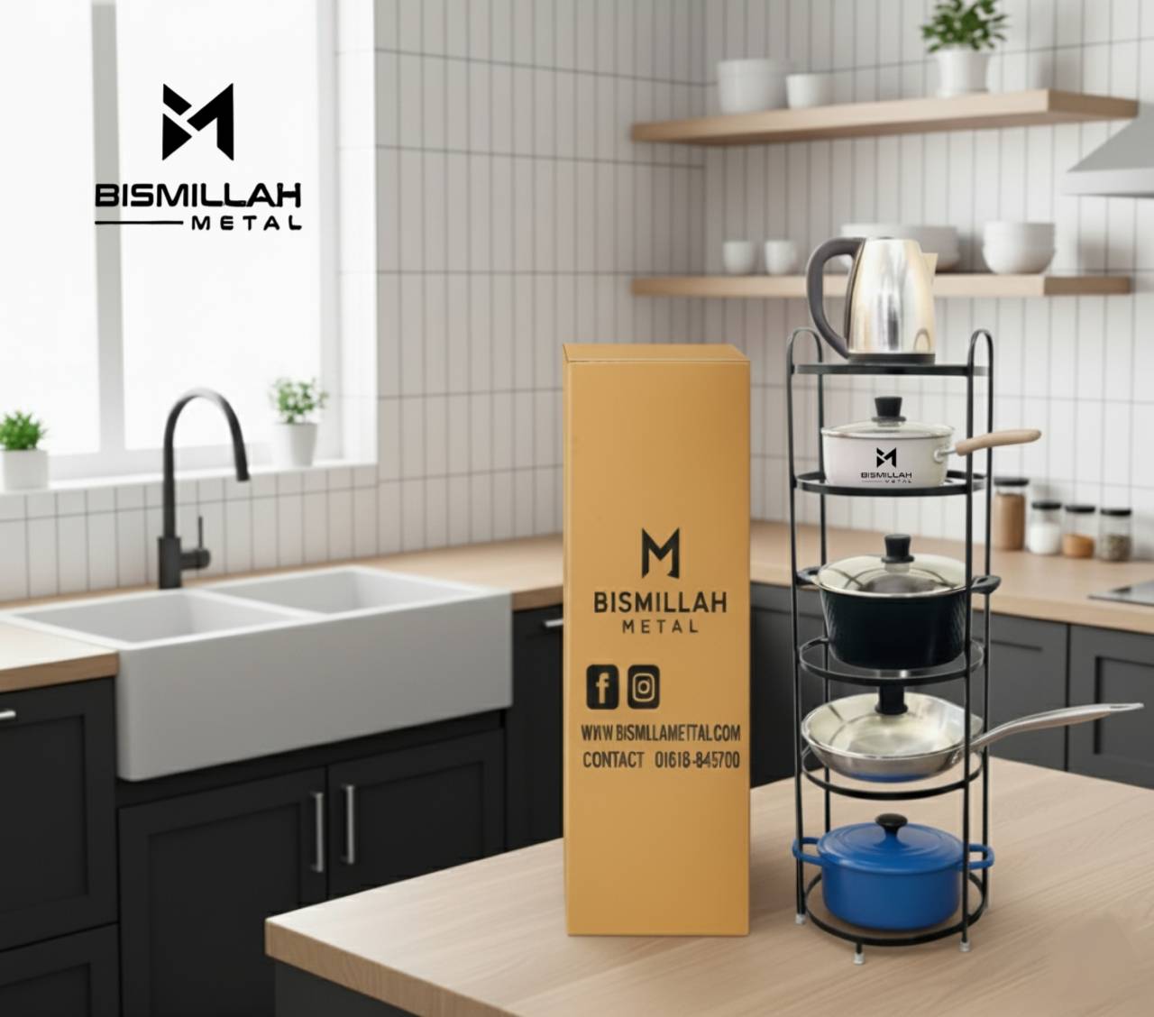 5 Layer Kitchen Patil Rack