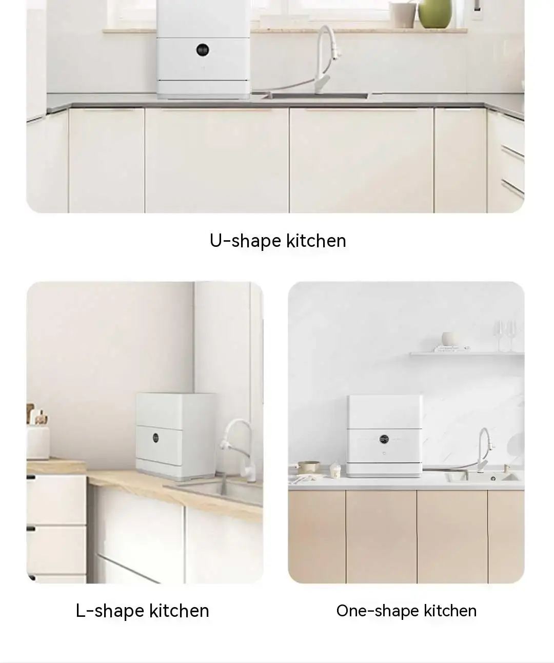 Xiaomi Mijia S1 Smart Desktop Dishwasher 5-in-1 Sterilizing & Hot Air Drying System