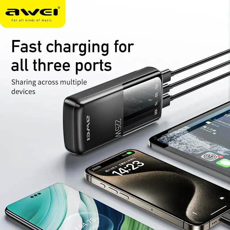 Awei P13K 20000mAh 22.5W Fast Charging Power Bank
