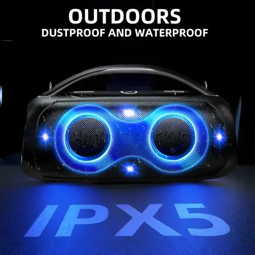 Hopestar H65 Portable Bluetooth Speaker with RGB LED Lighting 