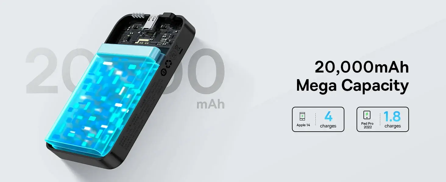 Baseus 20W 20000mAh Magnetic Mini Wireless Power Bank