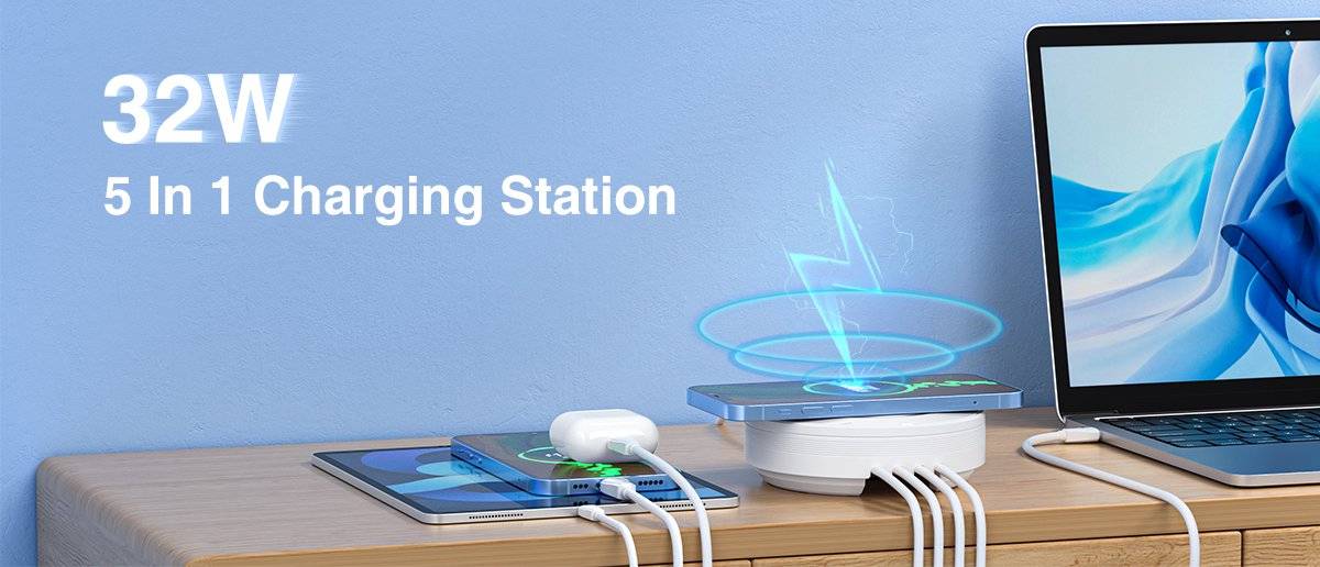 LDNIO AW003 32W Desktop Wireless Charging Station