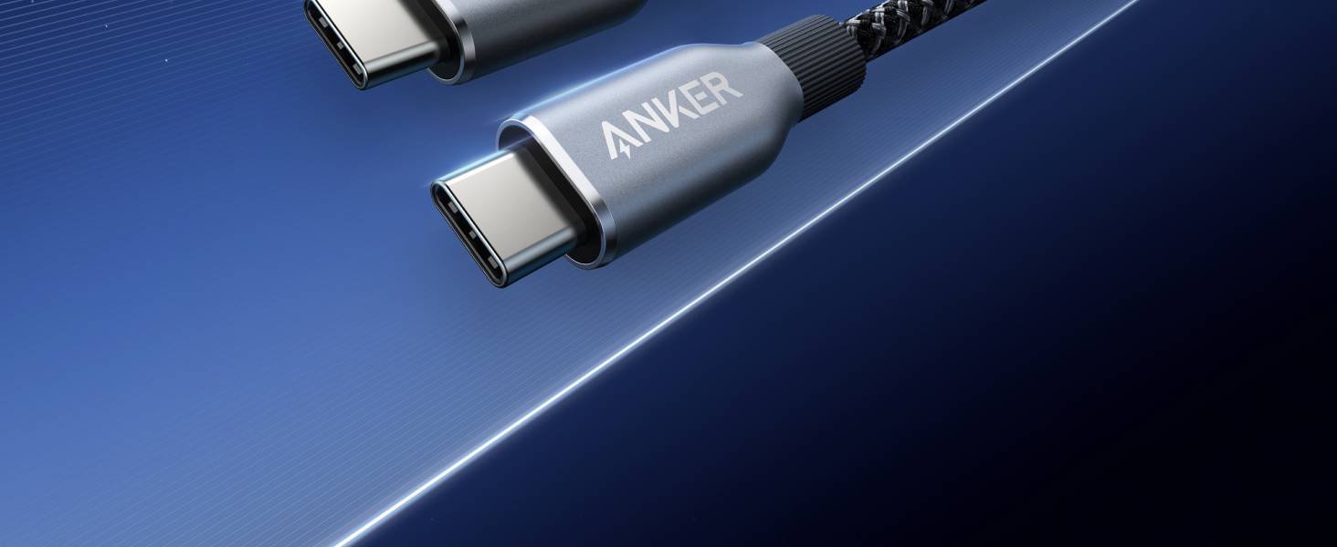 Anker Prime 240W USB-C to USB-C Cable 3ft Upcycled Nylon 100-Year Durability