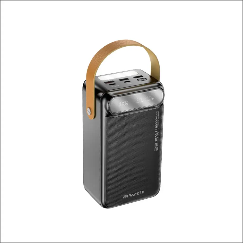 Awei P101K 60000mAh Power Bank with 22.5W Fast Charging High-Capacity Portable Charger