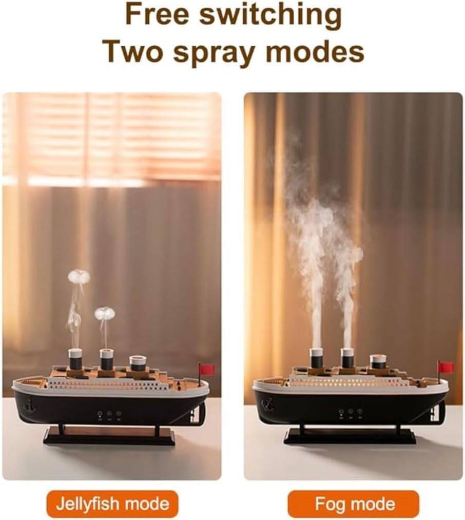 JELLYFISH Rain Cloud Titanic Cool Mist Humidifier Quiet 28dB Bedroom & Nursery Air Humidifier with Auto Shut-Off 