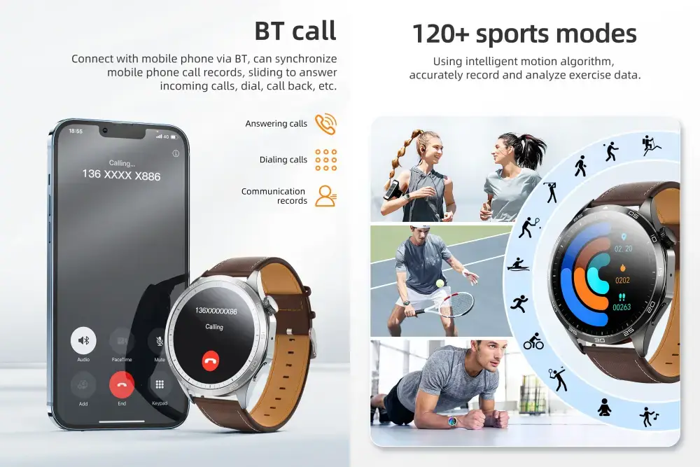 HOCO Y21 1.43-inch AMOLED Bluetooth Calling Sports Smart Watch
