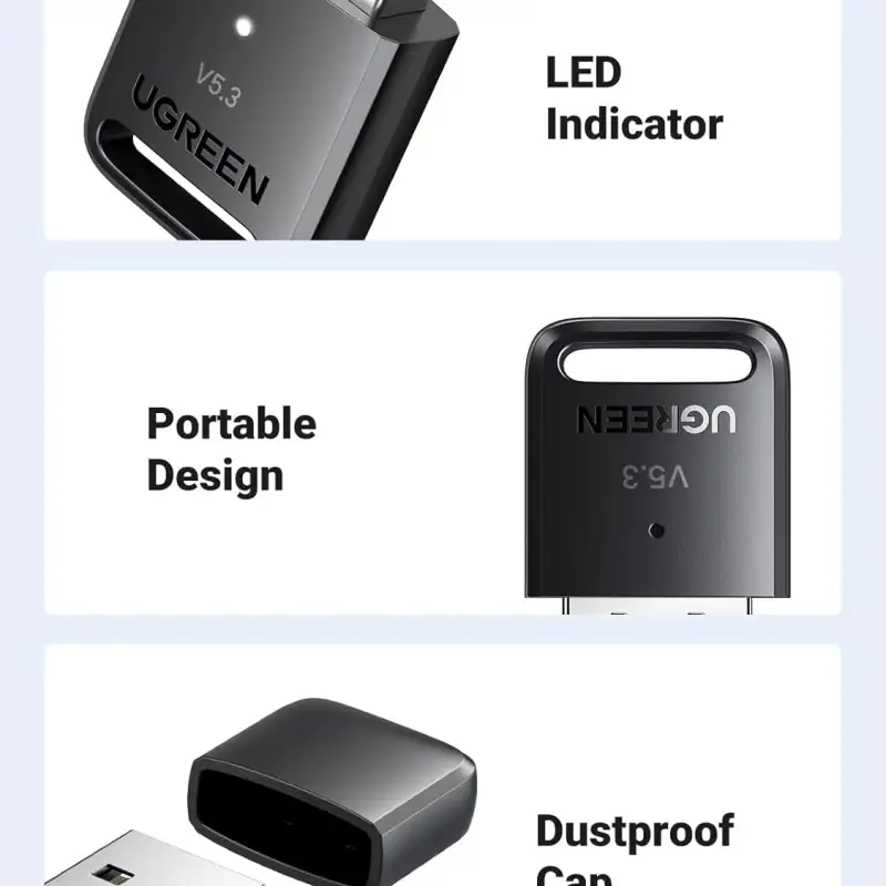UGREEN CM591 USB Bluetooth 5.3 Adapter 90225