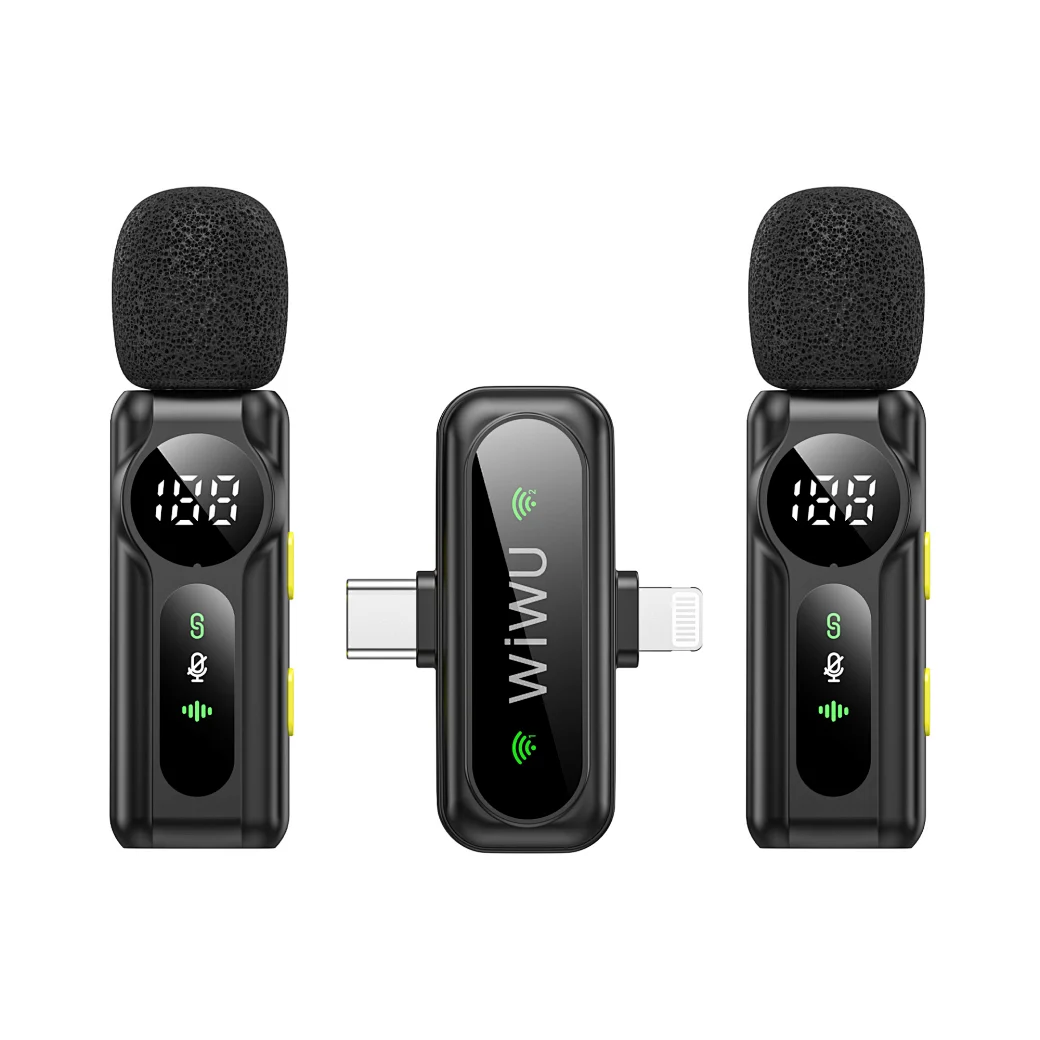 WiWU Wi-WM007 Dual Wireless Lavalier Microphone System