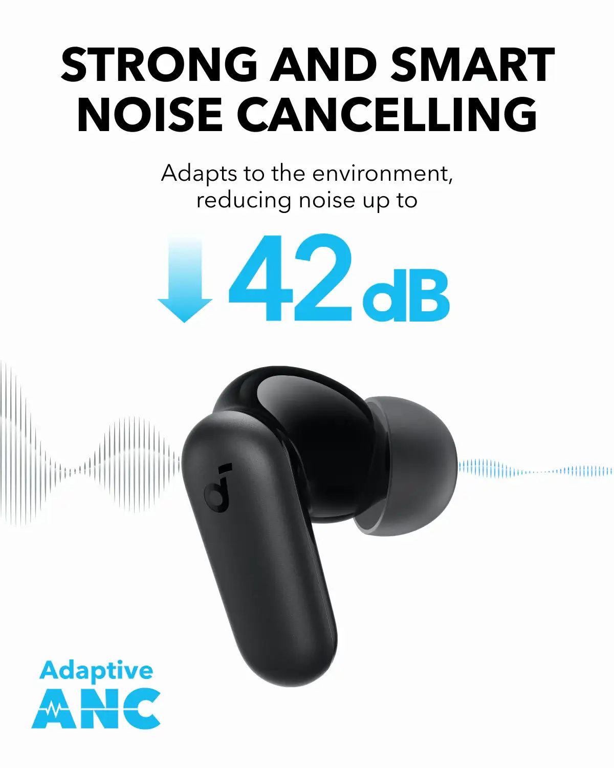 Anker Soundcore R50i NC True Wireless Earbuds with 42dB Active Noise Cancellation