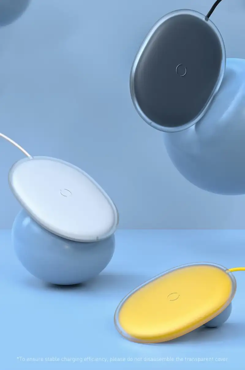 Baseus Jelly BS-W510 15W Fast Wireless Charger Qi-Certified Slim Charging Pad