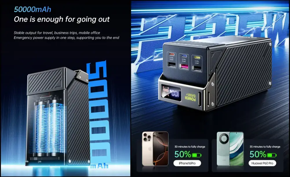 Awei PA-33 50000mAh 22.5W Fast Charging Power Bank
