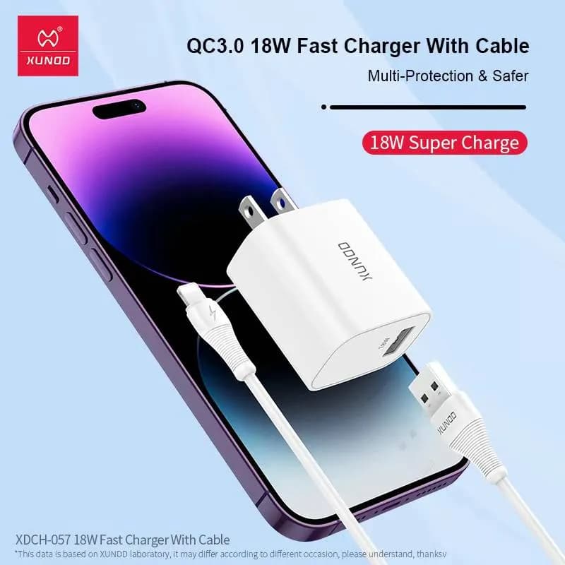 XUNDD XDCH-057 18W Fast Charging Set with Cable
