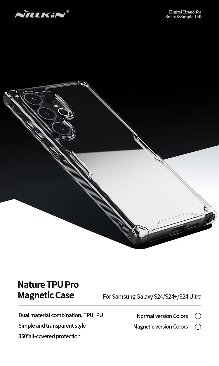 Nillkin Nature TPU Pro Transparent Shockproof Stylish Case For Samsung S25 Ultra
