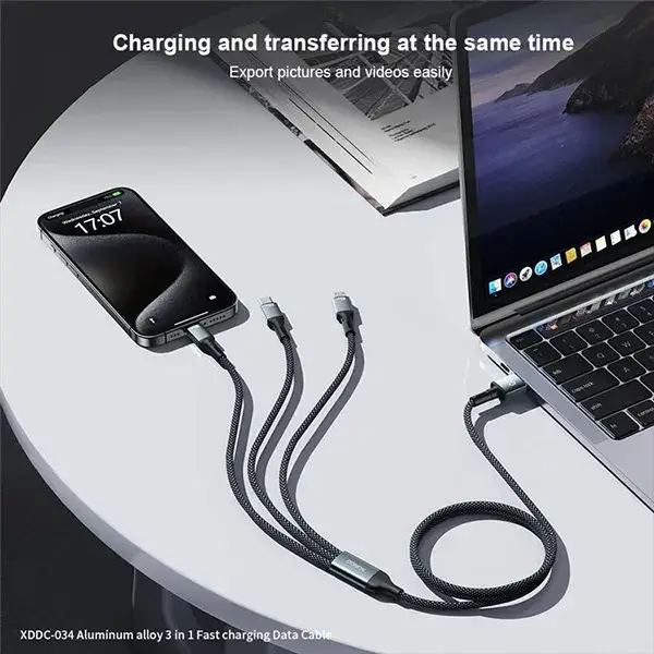 XUNDD XDDC-034 3-in-1 66W Fast Charging Cable