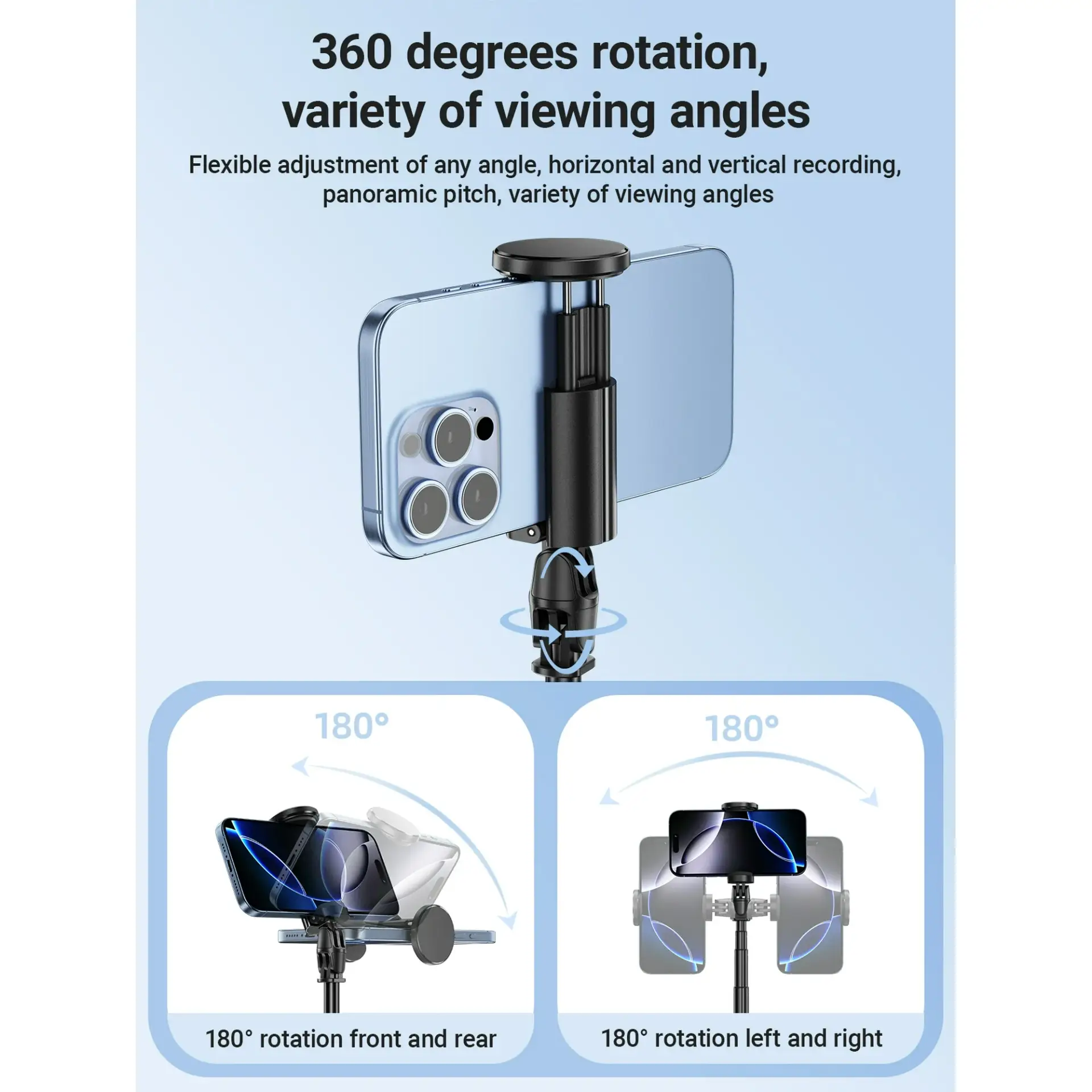 AceFast E31 Wireless Selfie Stick with Automatic Tripod