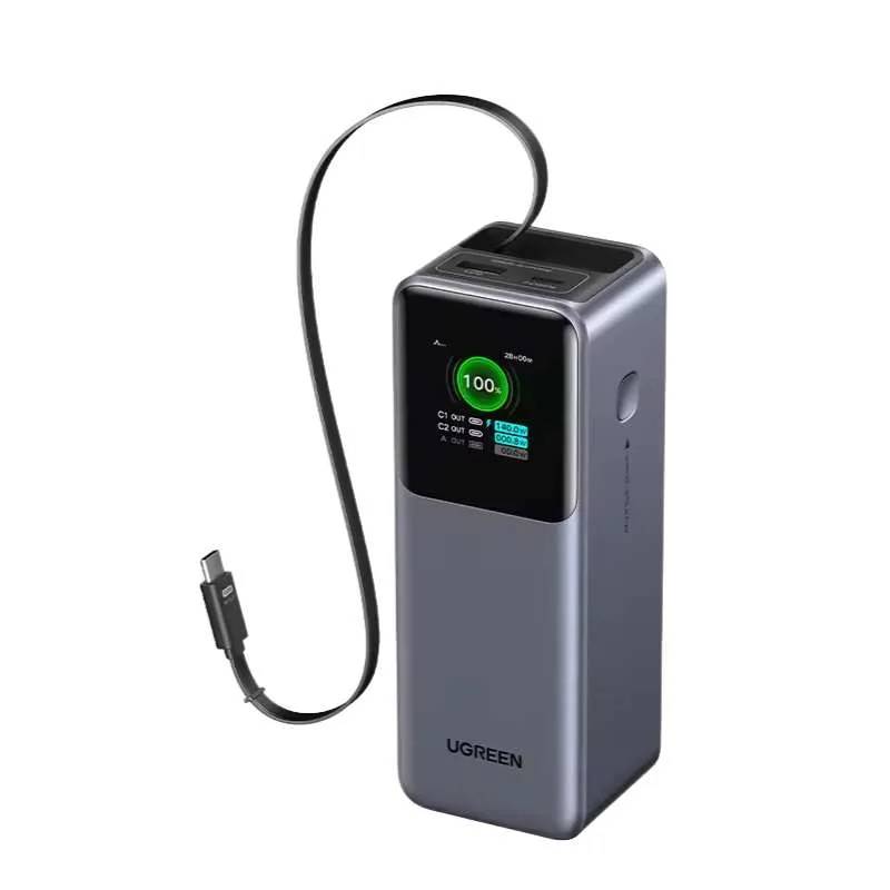 UGREEN Nexode 20000mAh 165W Power Bank with Built-in Retractable USB-C Cable UGREEN Nexode 20000mAh 165W Power Bank with Built-in Retractable USB-C Cable
