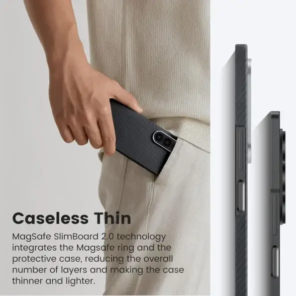 Pitaka Classic Ultra-Slim Case for Galaxy Z Fold 6 -600D Black/Grey (Twill)