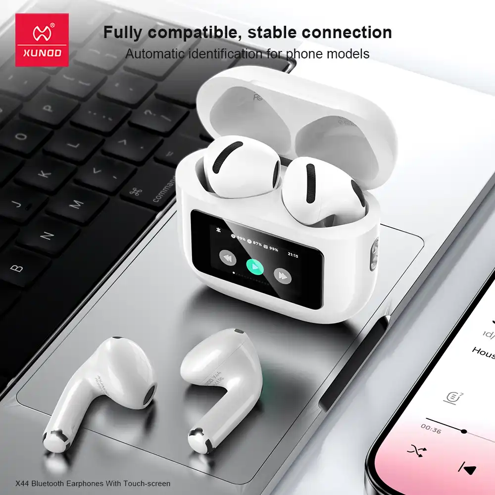 XUNDD X44 Touch-Screen Wireless Bluetooth Earphones