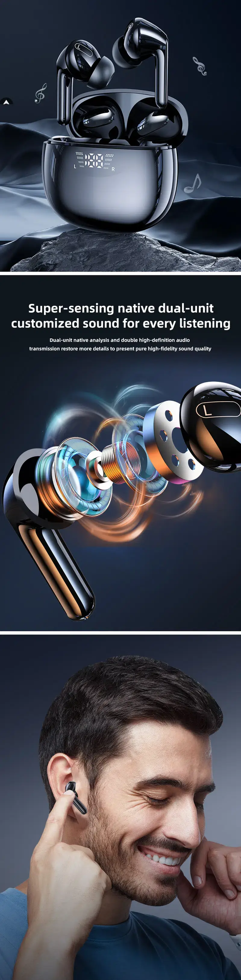 XUNDD X28 ANC True Wireless Earbuds