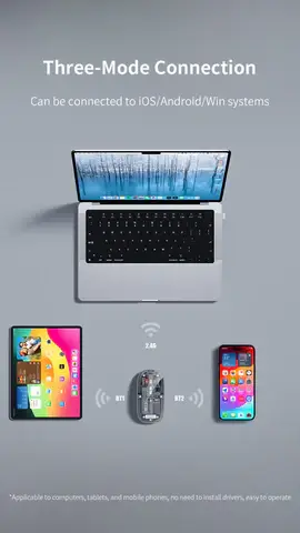 Recci RCS-M01 Space Capsule Transparent Wireless Mouse