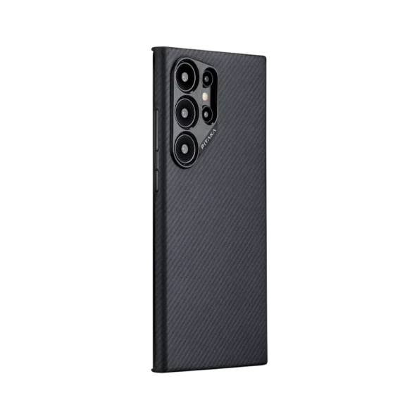 Pitaka MagEZ Case 4 Case-Less Thin Case for Galaxy S24 Ultra -Black/Grey (Twill)