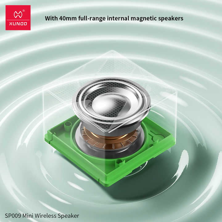 XUNDD SP009 Mini Portable Wireless Rechargeable Speaker Pocket-Sized Soundbar