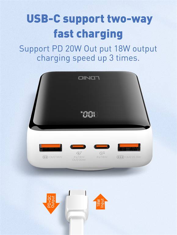 LDNIO PQ18 20,000mAh Magnetic Wireless Power Bank