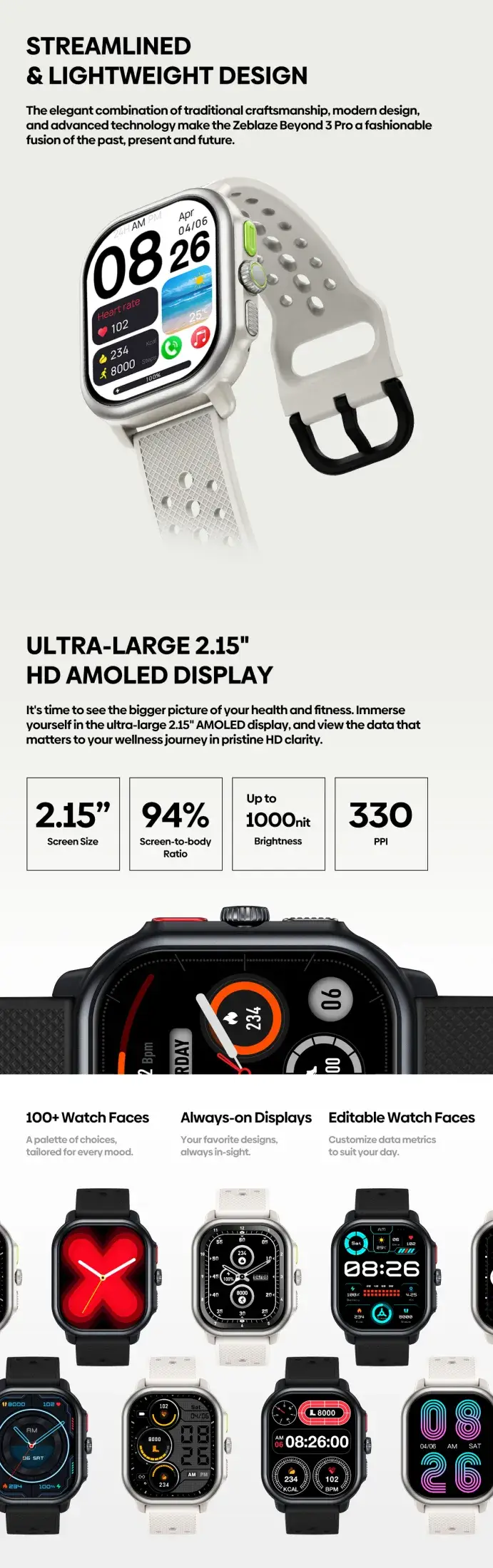 Zeblaze Beyond 3 Pro GPS Smartwatch