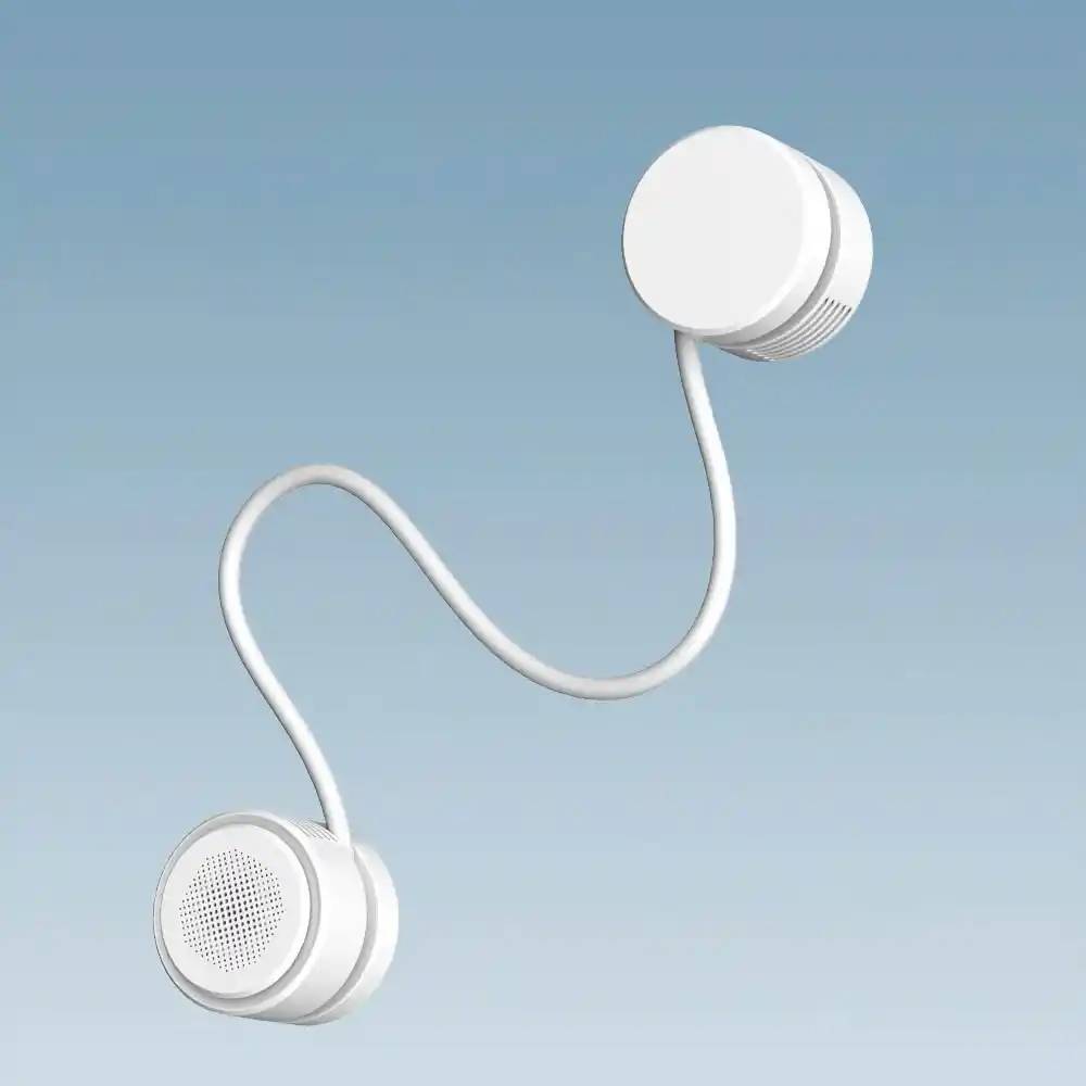 WiWU FS014 Twins Neck Fan Dual Head Wearable Cooling Fan WiWU FS014 Twins Neck Fan Dual Head Wearable Cooling Fan