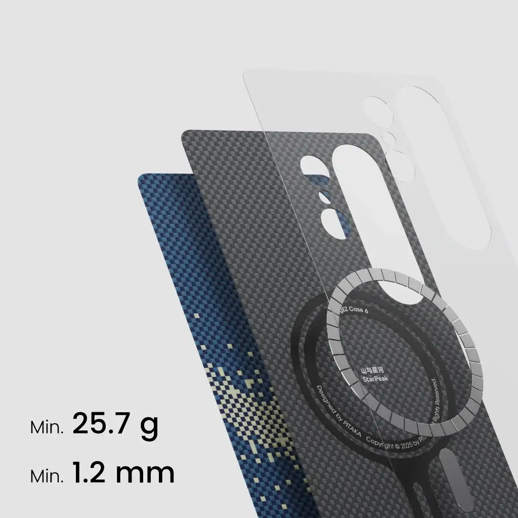 Pitaka StarPeak Tactile Woven Case for Samsung Galaxy S25 Ultra (MILKY WAY GALAXY)