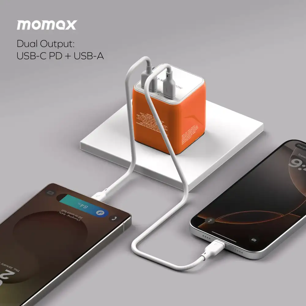 Momax UA29 1-World² 20W Universal 2-Port USB Travel Adapter