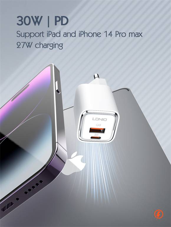LDNIO A2317C 30W PD & QC3.0 Fast Charging Adapter