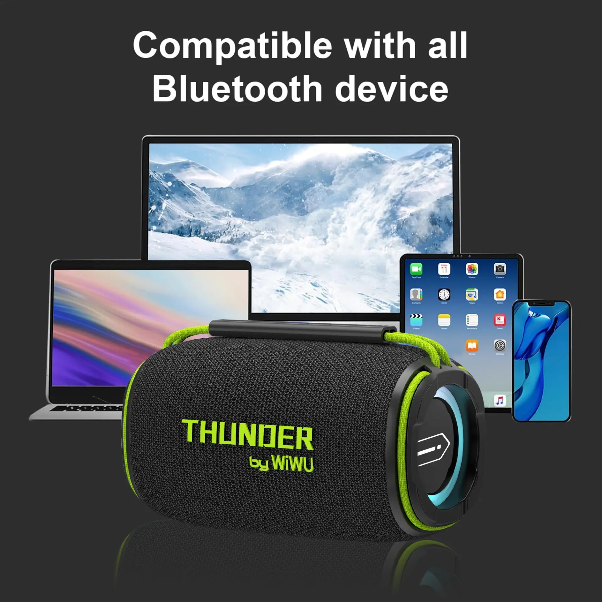 WiWU Thunder H5 Portable Wireless Bluetooth Speaker