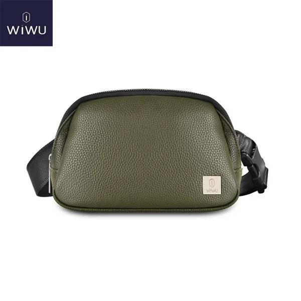 WIWU Lulu Unisex PU Leather Single-Shoulder Casual Crossbody Bag