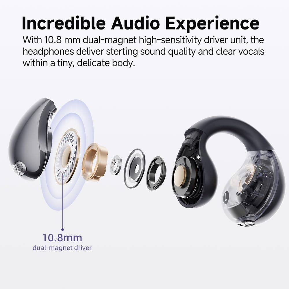 QCY Crossky C30 Open-Ear Clip-On Wireless Earbuds