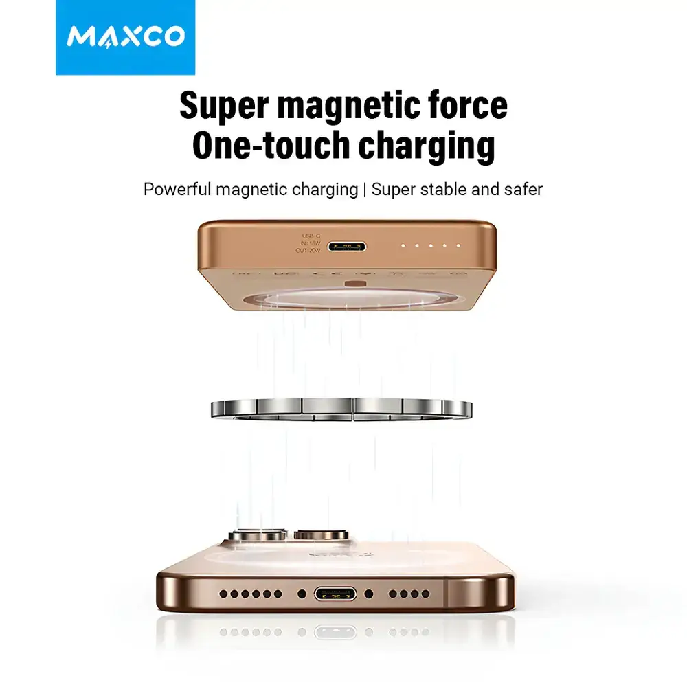 MAXCO MP39 Legend 2 Magnetic 10000mAh Wireless Power Bank