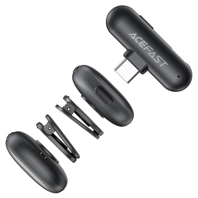 ACEFAST R1 Dual Wireless Lavalier Microphones