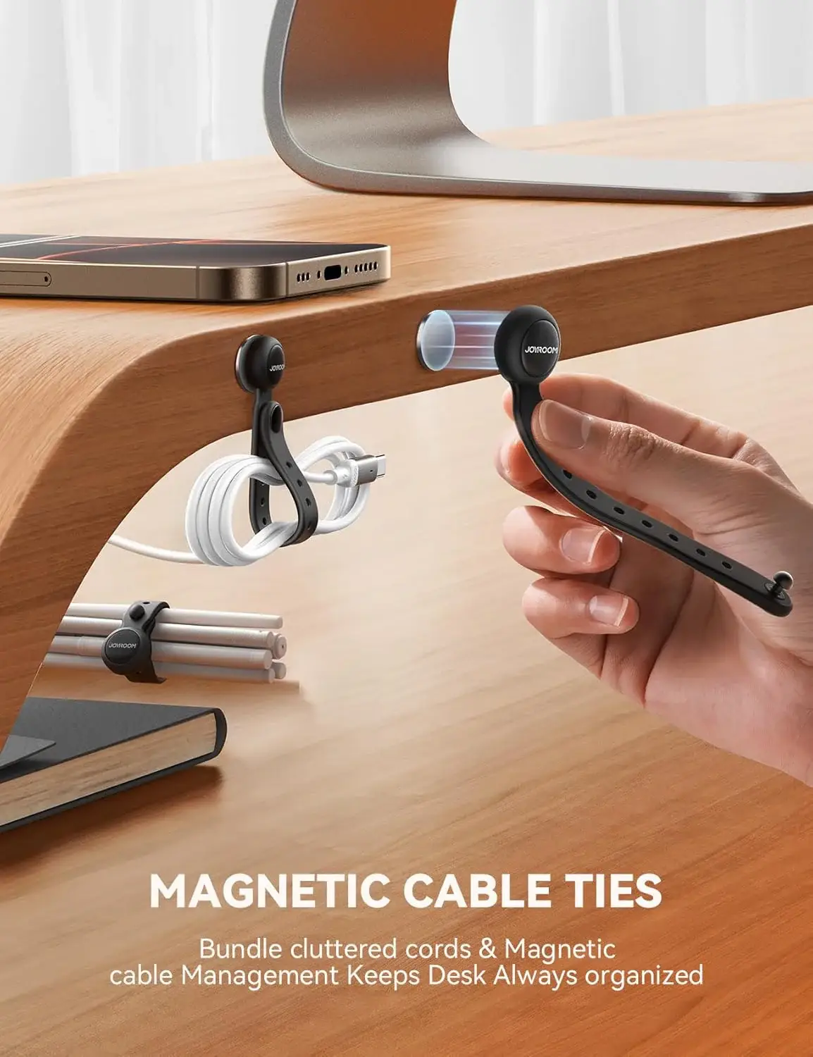 Joyroom JR-ZS422 Magnetic Silicone Cable Organizer Strap