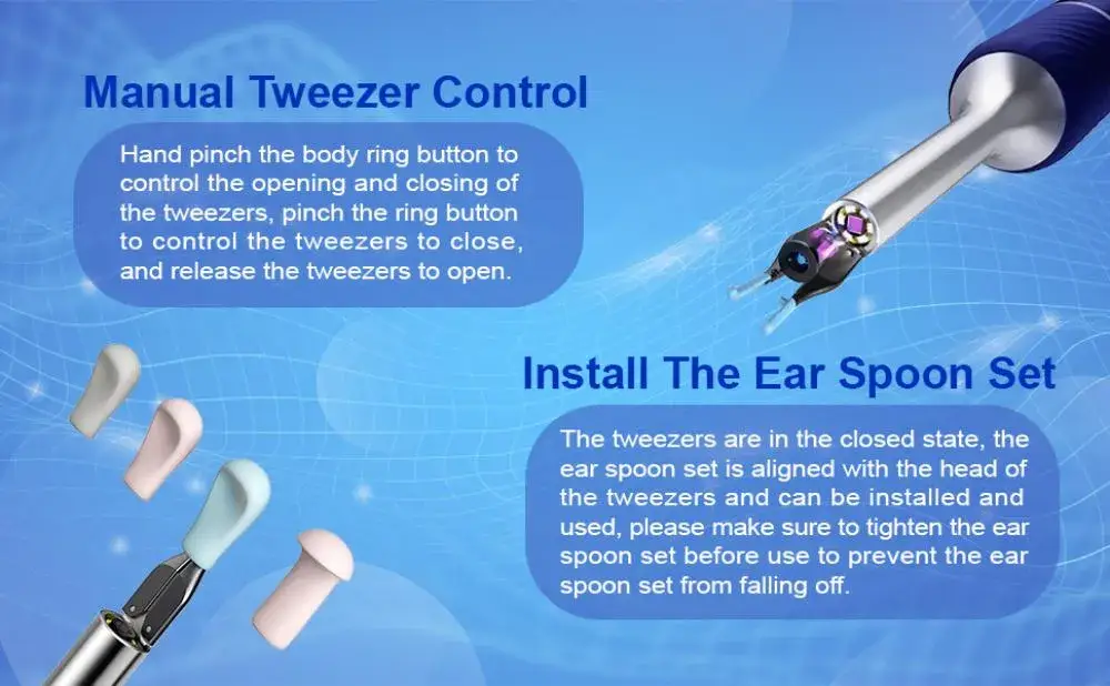 Bebird Note5 Pro Ear Wax Removal Tool Camera Ear Cleaner with LED Light