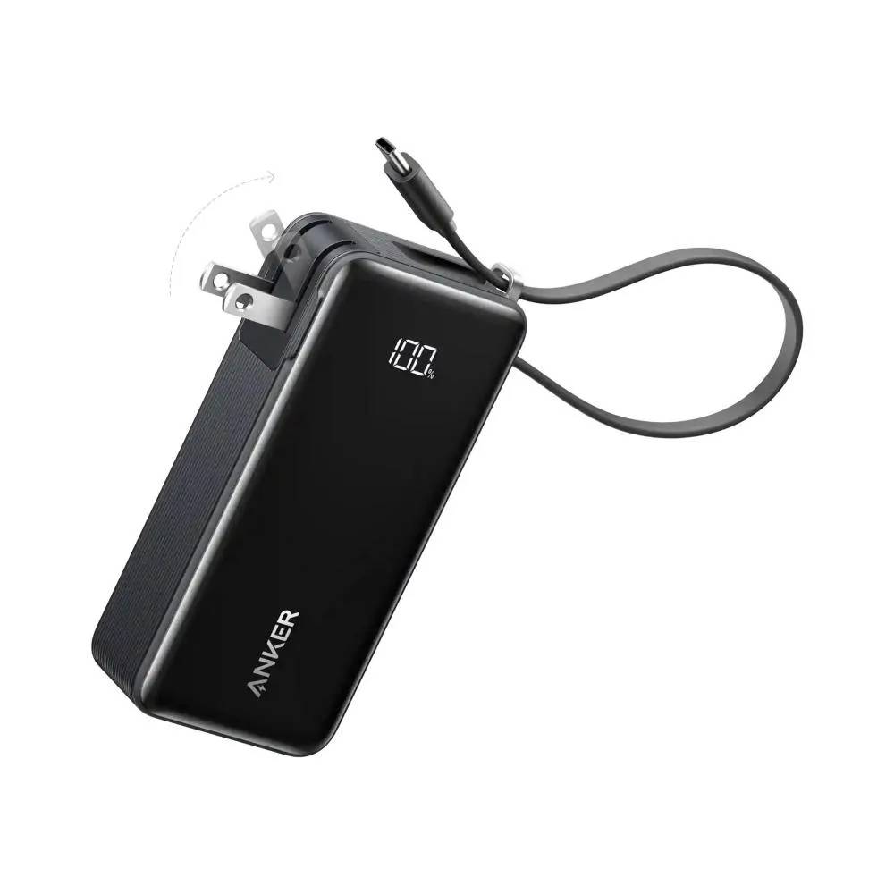 Anker A1637 Fusion 10000mAh 30W Power Bank with Built-in USB-C Cable