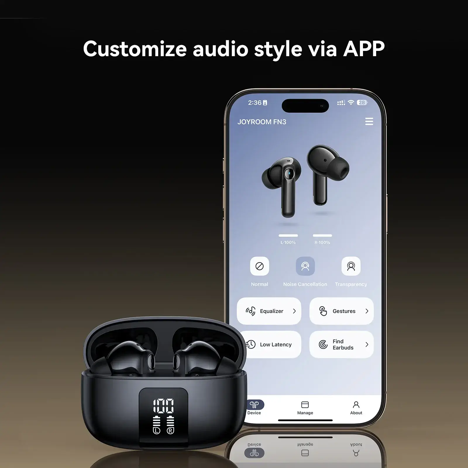 JOYROOM JR-FN3 ANC True Wireless Stereo Earbuds