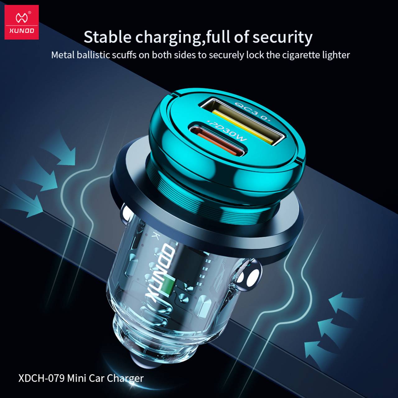 XUNDD XDCH-079 30W Mini Car Charger