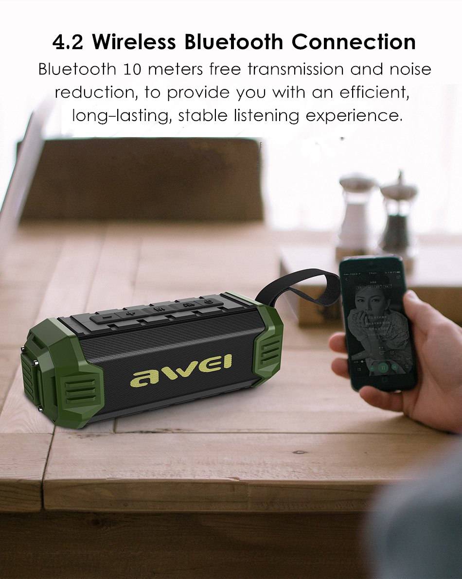 Awei Y280 IPX4 Waterproof Outdoor Bluetooth Speaker