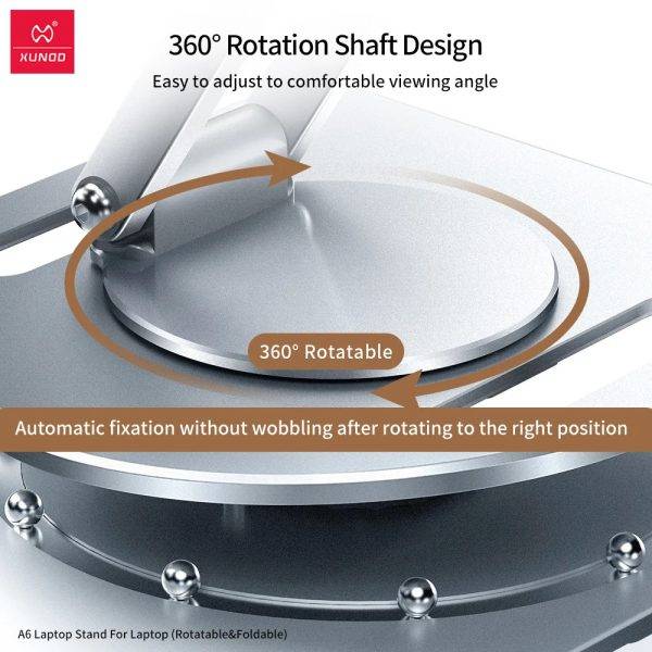 XUNDD A6 Rotatable and Foldable Adjustable Laptop Stand