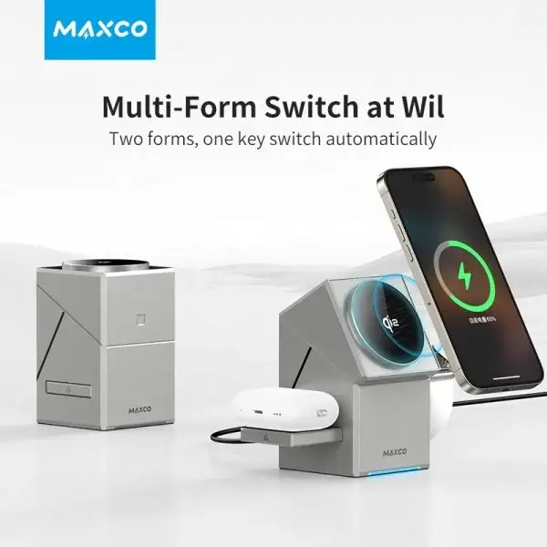 MAXCO MW11 Geometry Series 3-in-1 Wireless Charger 