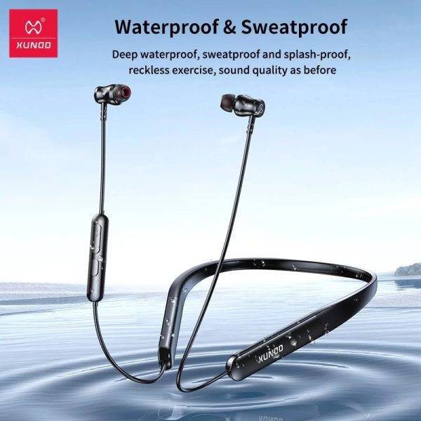 XUNDD H001 Liquid Silicone Neckband Bluetooth Earphones