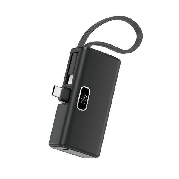 WIWU Wi-P044 Espresso 5000mAh Mini USB-C Power Bank Compact & Fast Charging