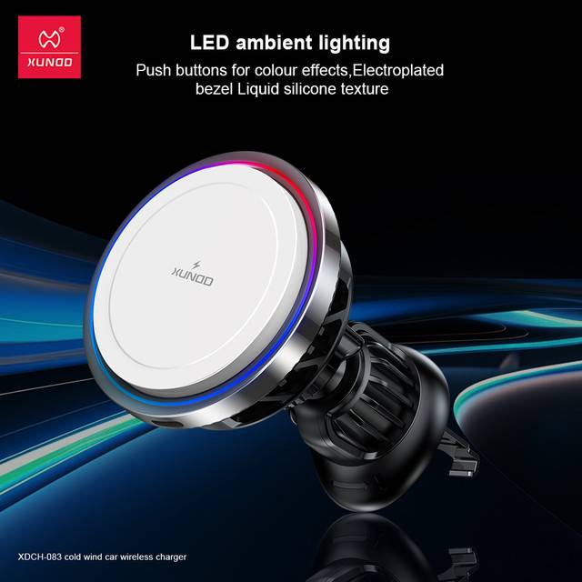XUNDD XDCH-083 2-in-1 Refrigerated Wireless Car Charger